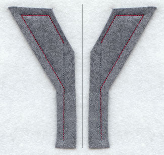 Collegiate Letter Upsilon (Crafty Cut Applique) (5 Inch)