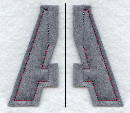 Collegiate Letter Alpha (Crafty Cut Applique) (5 Inch)