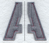 Collegiate Letter Alpha (Crafty Cut Applique) (5 Inch)