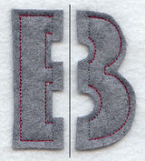 Collegiate Letter Beta (Crafty Cut Applique) (5 Inch)
