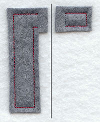 Collegiate Letter Gamma (Crafty Cut Applique) (5 Inch)