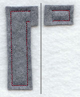 Collegiate Letter Gamma (Crafty Cut Applique) (5 Inch)