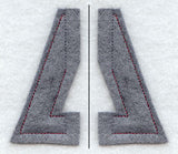 Collegiate Letter Delta (Crafty Cut Applique) (5 Inch)