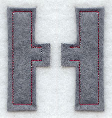 Collegiate Letter Eta (Crafty Cut Applique) (5 Inch)