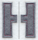 Collegiate Letter Eta (Crafty Cut Applique) (5 Inch)