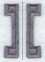 Collegiate Letter Iota (Crafty Cut Applique) (5 Inch)