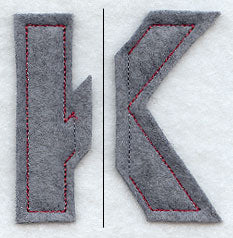 Collegiate Letter Kappa (Crafty Cut Applique) (5 Inch)