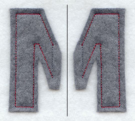 Collegiate Letter Mu (Crafty Cut Applique) (5 Inch)