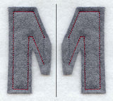 Collegiate Letter Mu (Crafty Cut Applique) (5 Inch)