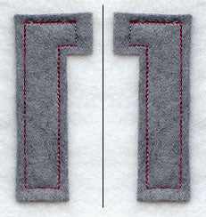 Collegiate Letter Pi (Crafty Cut Applique) (5 Inch)