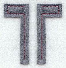 Collegiate Letter Tau (Crafty Cut Applique) (5 Inch)