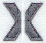 Collegiate Letter Chi (Crafty Cut Applique) (5 Inch)