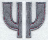 Collegiate Letter Psi (Crafty Cut Applique) (5 Inch)