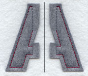 Collegiate Letter Alpha (Crafty Cut Applique) (5 Inch)