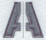 Collegiate Letter Alpha (Crafty Cut Applique) (5 Inch)