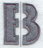 Collegiate Letter Beta (Crafty Cut Applique) (5 Inch)