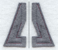 Collegiate Letter Delta (Crafty Cut Applique) (5 Inch)