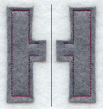 Collegiate Letter Eta (Crafty Cut Applique) (5 Inch)