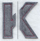 Collegiate Letter Kappa (Crafty Cut Applique) (5 Inch)