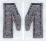 Collegiate Letter Mu (Crafty Cut Applique) (5 Inch)
