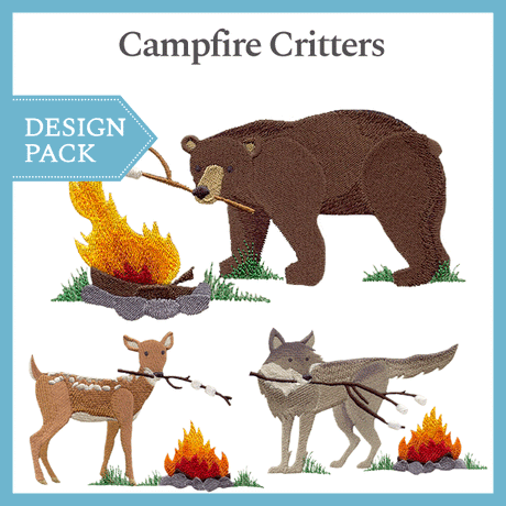 A Campfire Critters Design Pack