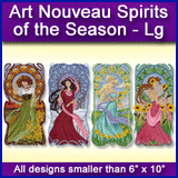 A Art Nouveau Spirits of the Season Design Pack