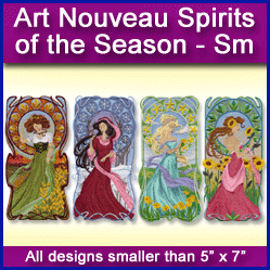 A Art Nouveau Spirits of the Season Design Pack