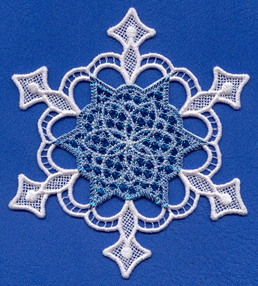 Sparkling Diamond Snowflake (Lace) (Mylar)