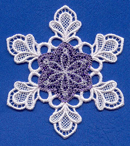 Sparkling Filigree Snowflake (Lace) (Mylar)