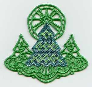 Sparkling Christmas Tree (Lace) (Mylar)