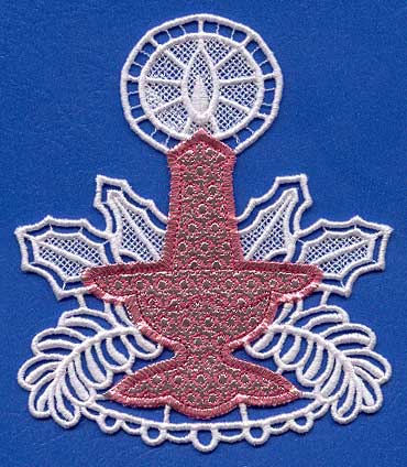 Sparkling Candle (Lace) (Mylar)