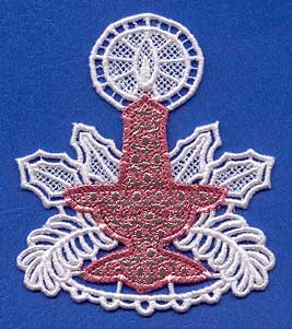 Sparkling Candle (Lace) (Mylar)