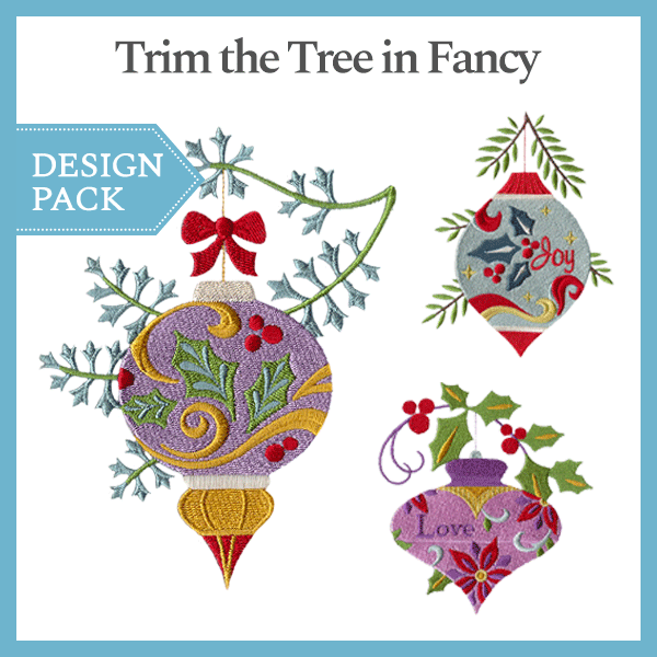 A Trim the Tree in Fancy Design Pack