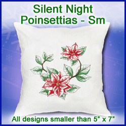 A Silent Night Poinsettias Design Pack