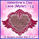 A Valentine's Day Lace (Mylar) Design Pack