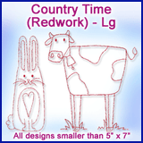 A Country Time (Redwork) Design Pack