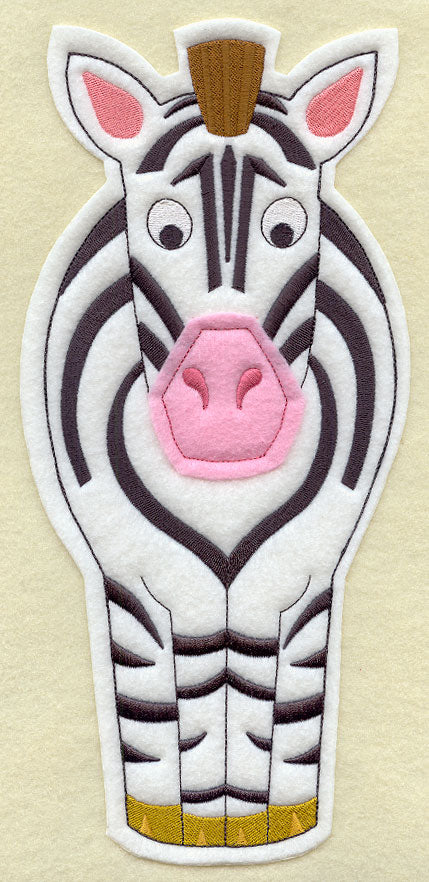 Zebra Pal - Front (Crafty Cut Applique)