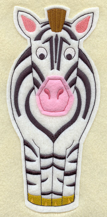 Zebra Pal - Front (Crafty Cut Applique)