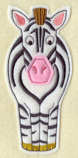 Zebra Pal - Front (Crafty Cut Applique)