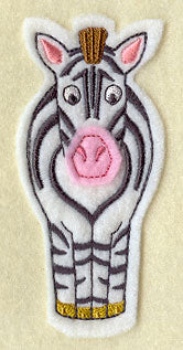 Zebra Pal - Front (Crafty Cut Applique)
