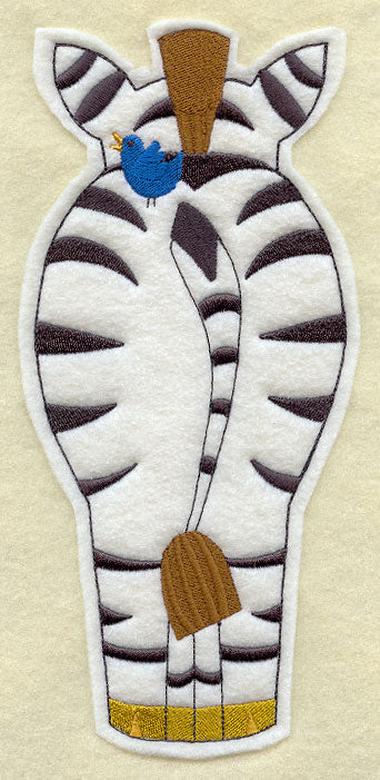 Zebra Pal - Back (Crafty Cut Applique)