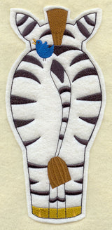 Zebra Pal - Back (Crafty Cut Applique)