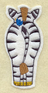 Zebra Pal - Back (Crafty Cut Applique)