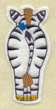 Zebra Pal - Back (Crafty Cut Applique)