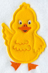 Yellow Duck - Front (Crafty Cut Applique)