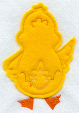 Yellow Duck - Back (Crafty Cut Applique)