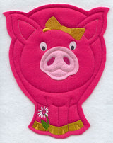Spring Pig - Front (Crafty Cut Applique)