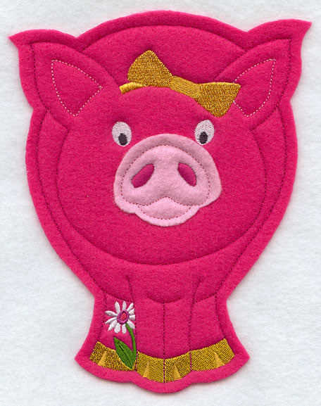 Spring Pig - Front (Crafty Cut Applique)