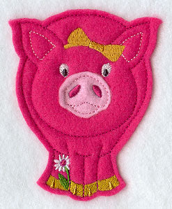 Spring Pig - Front (Crafty Cut Applique)