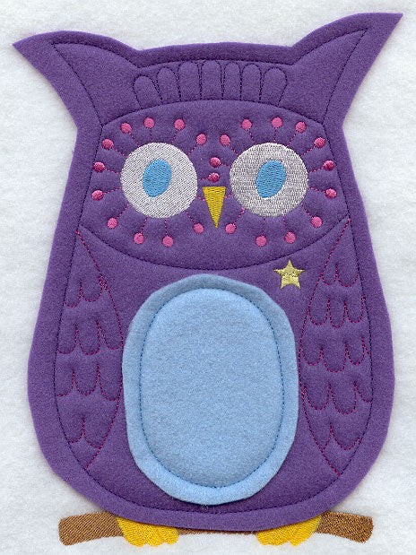 Starry Owl - Front (Crafty Cut Applique)